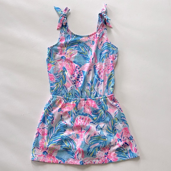 Lilly Pulitzer Other - Lilly Pulitzer Girls Sundari Romper Multi Unicorn of the Sea